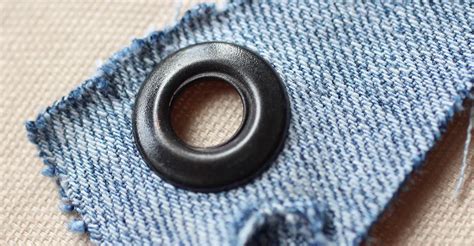 fabric metal eyelets|how to install an eyelet.